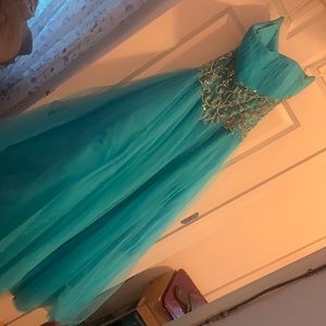 Custom-made dress. Worn once. Size 14